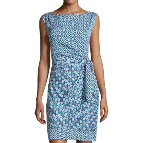 Diane Von Furstenberg New Della Silk Blend Dress Size 14 - Picture 1 of 8